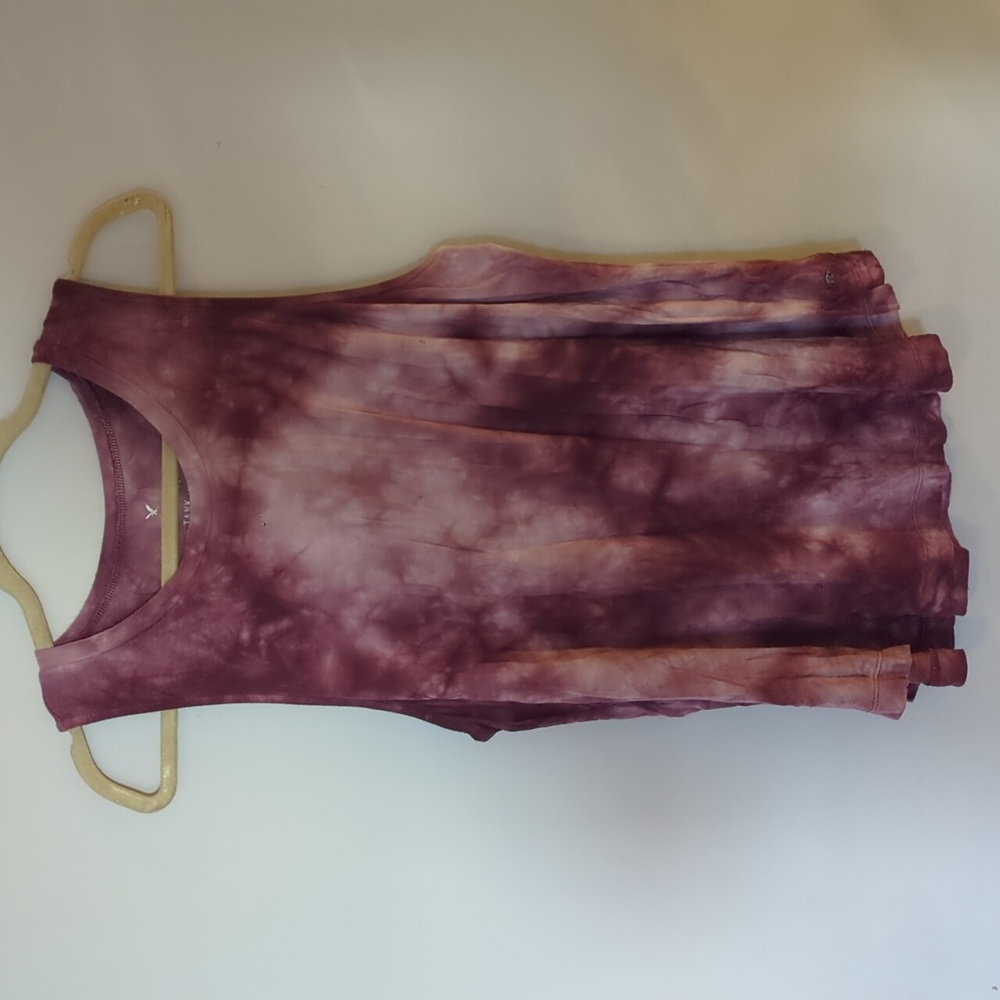 American Eagle soft and sexy purple red tie dye tank medium
